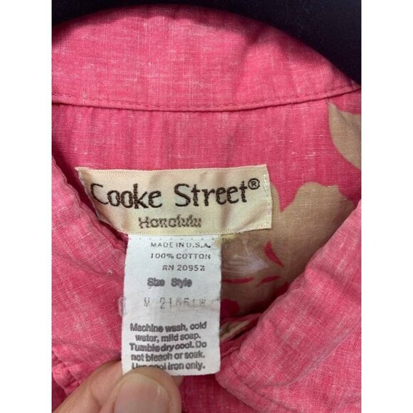 Cooke Street Men Aloha Hawaiian Shirt Medium M - Picture 7 of 7
